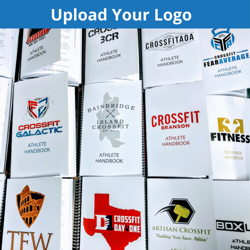 Upload your logo to really personalize your wod beginner handbook
