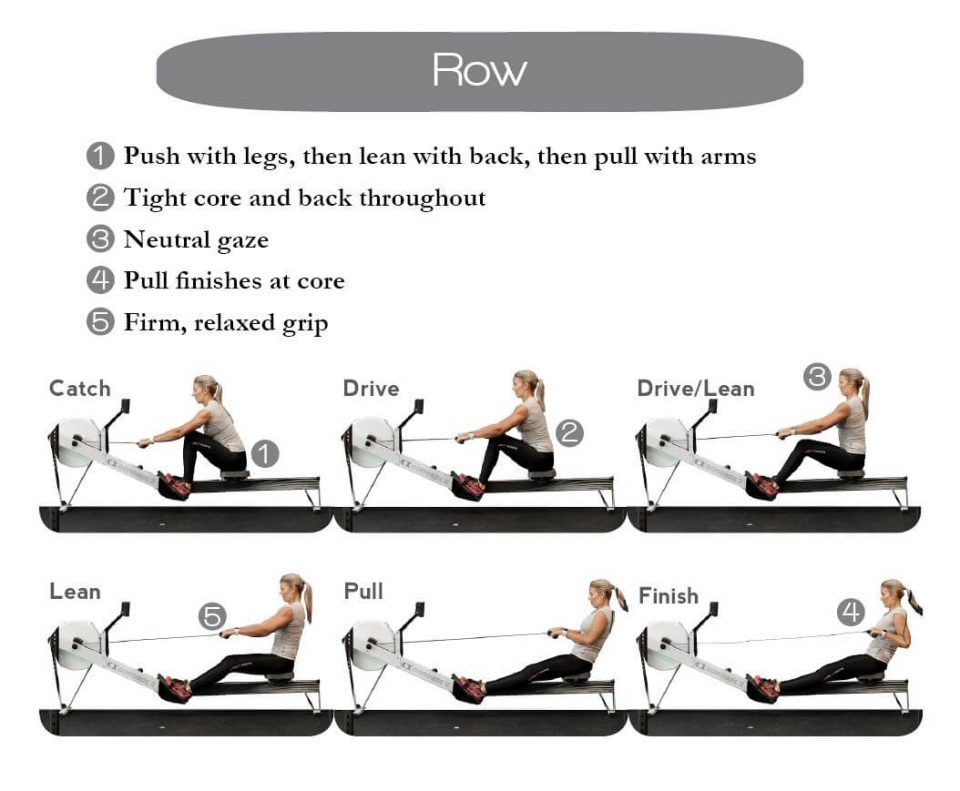 Rowing Technique Setup And Execution Learn How To Use The Rowing Erg