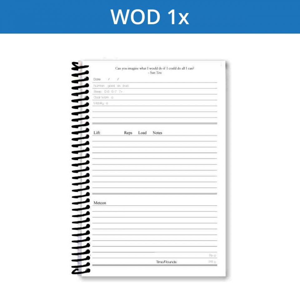 Custom WOD Journal - Personalize Your WOD Journal!