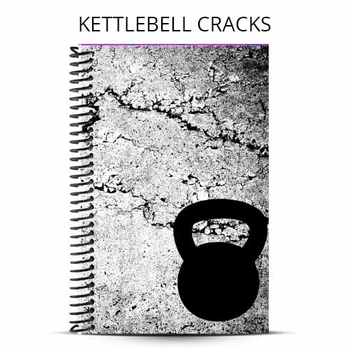 kettlebell cracks workout journal cover