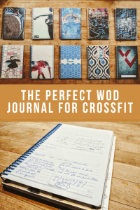 set of wod journals for crossfit athletes on wood table