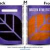 Brazen Athletics get their journals with purple and gold colors and they turn out great