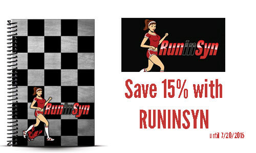 Runin Syn custom training journal and journal coupon