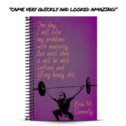 Brynn loves her custom lifting journal