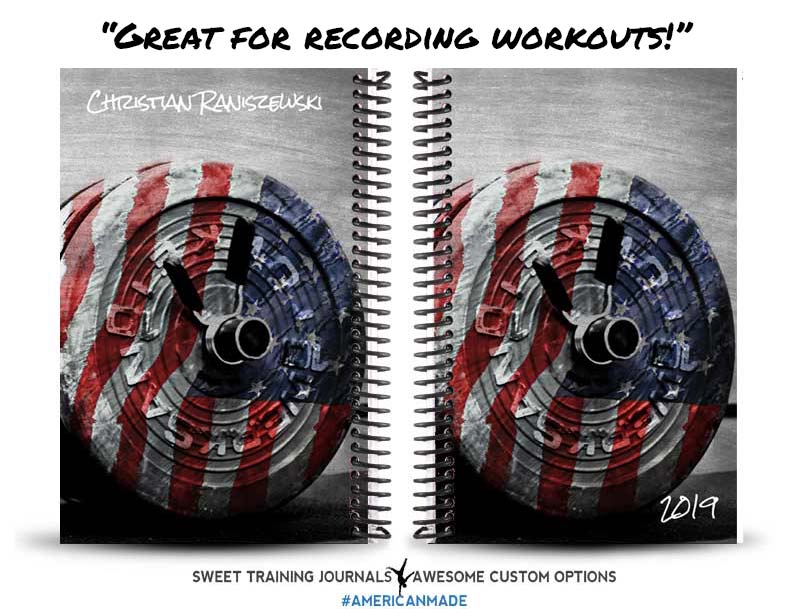 Christian's American Barbell custom fitness journal