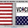 Vette City CrossFit Red white and blue fitness and wod journal