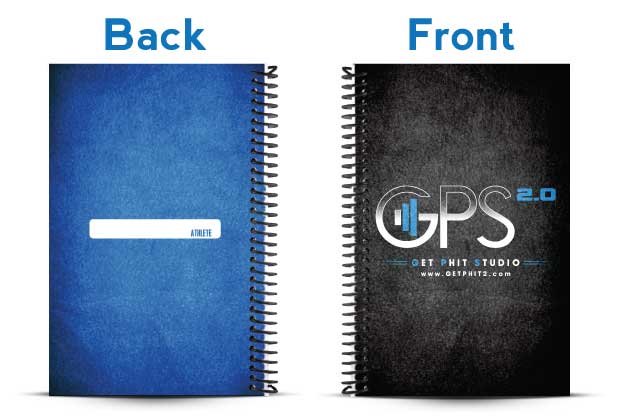 Get Phit Studio 2.0 black and blue challenge journal