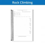 image of rock climbing journal page