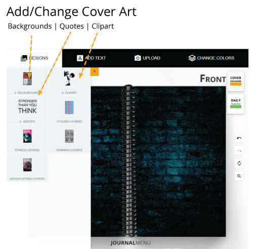 Tutorial for how to Change the Artwork of a Journal