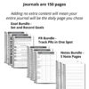 image showing the extra content bundles available for custom journals
