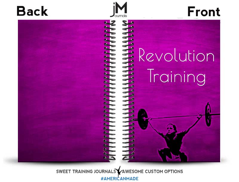 Pink and Black Revolution Training Fitness Journal